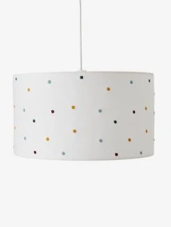 Abat-jour Pour Suspension Pois Brodés Petits Pois Beige / Multicolore - Vertbaudet