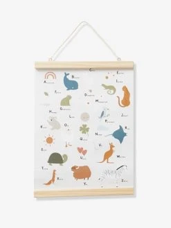 Affiche Abécédaire MINI ZOO Beige - Vertbaudet -Boutique Vertbaudet affiche abecedaire mini zoo 2