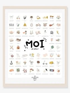 Affiche Moi Je Sais LES PETITES DATES Blanc - Les Petites Dates