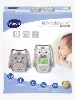 Babyphone Hibou Family - BM 2300 - VTECH Gris - Toutes Les Marques -Boutique Vertbaudet babyphone hibou family bm 2300 vtech 2