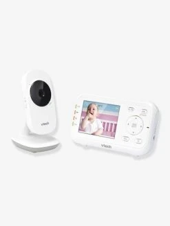 Babyphone Vidéo Safe & Sound Video Clear BM3255 VTECH Blanc - Toutes Les Marques -Boutique Vertbaudet babyphone video safe sound video clear bm3255 vtech 2