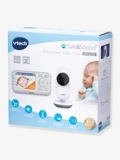 Babyphone Vidéo Safe & Sound Video Clear BM3255 VTECH Blanc - Toutes Les Marques -Boutique Vertbaudet babyphone video safe sound video clear bm3255 vtech 4