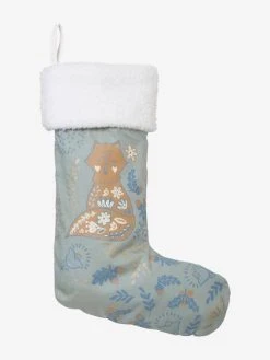 Chaussette De Noël Renard Scandinave Vert / Bleu - Vertbaudet -Boutique Vertbaudet chaussette de noel renard scandinave 2