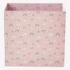 Corbeille En Carton Pliable Arc-en-ciel Rose - Vertbaudet -Boutique Vertbaudet corbeille en carton pliable arc en ciel