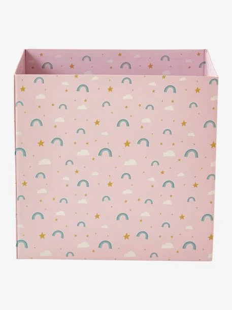 Corbeille En Carton Pliable Arc-en-ciel Rose - Vertbaudet 3 Corbeille En Carton Pliable Arc-en-ciel Rose - Vertbaudet