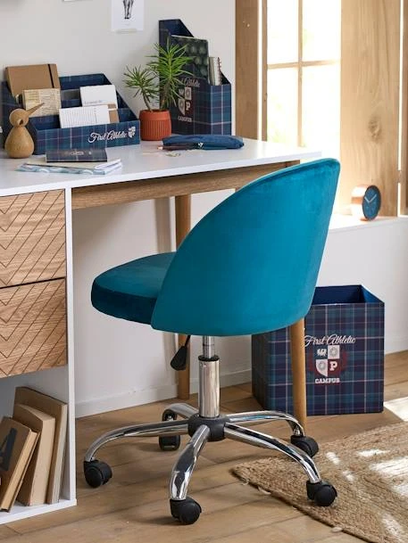 Corbeille En Carton Pliable Ecusson Vert / Bleu - Vertbaudet 5 Corbeille En Carton Pliable Ecusson Vert / Bleu - Vertbaudet – Image 3