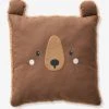 Coussin Carré Ourson Brun - Vertbaudet 2 Coussin Carré Ourson Brun - Vertbaudet -Boutique Vertbaudet coussin carre ourson