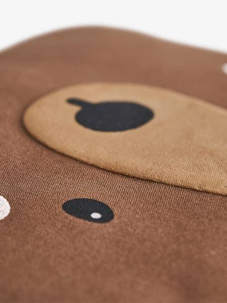 Coussin Carré Ourson Brun - Vertbaudet 6 Coussin Carré Ourson Brun - Vertbaudet – Image 4