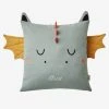Coussin Dragon Gris Vert - Vertbaudet -Boutique Vertbaudet coussin dragon