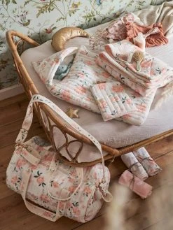 Couverture Bébé Jersey/gaze De Coton EAU DE ROSE Rose - Vertbaudet -Boutique Vertbaudet couverture bebe jerseygaze de coton eau de rose 3