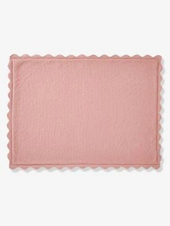 Couverture Bébé Tricot Point De Riz En Coton Rose - Vertbaudet -Boutique Vertbaudet couverture bebe tricot point de riz en coton 2