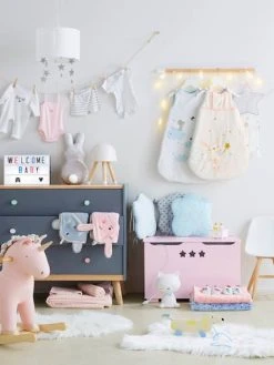 Couverture En Microfibre Imprimée étoiles Gris Clair - Vertbaudet -Boutique Vertbaudet couverture en microfibre imprimee etoiles 5