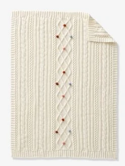 Couverture Tricot HAPPY BOHÈME écru - Vertbaudet -Boutique Vertbaudet couverture tricot happy boheme 4
