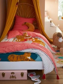 Couvre-lit EDEN INDIA Rose / Multicolore - Vertbaudet -Boutique Vertbaudet couvre lit eden india 2