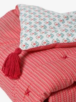 Couvre-lit EDEN INDIA Rose / Multicolore - Vertbaudet -Boutique Vertbaudet couvre lit eden india 3