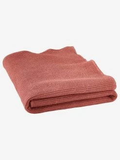 Couvre-lit Nid D'abeille Gaufrette Bleu Vert - Vertbaudet -Boutique Vertbaudet couvre lit nid dabeille gaufrette 4