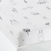 Drap Housse Bébé FORET MAGIQUE Blanc / Noir - Vertbaudet -Boutique Vertbaudet drap housse bebe foret magique
