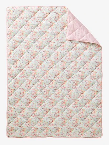 Edredon Matelassé Enfant Vert D'eau - Vertbaudet 5 Edredon Matelassé Enfant Vert D'eau - Vertbaudet – Image 3