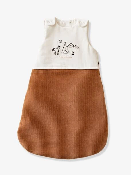 Gigoteuse Manches Amovibles Bi-matière PETIT NOMADE écru / Camel - Vertbaudet 6 Gigoteuse Manches Amovibles Bi-matière PETIT NOMADE écru / Camel - Vertbaudet – Image 4