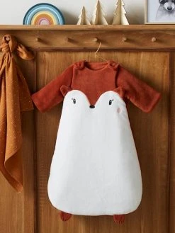 Gigoteuse Manches Amovibles En Microfibre RENARD écru / Roux - Vertbaudet -Boutique Vertbaudet gigoteuse manches amovibles en microfibre renard 2