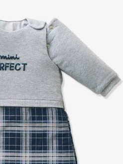 Gigoteuse Manches Amovibles MINI PERFECT Gris Chiné / Bleu - Vertbaudet -Boutique Vertbaudet gigoteuse manches amovibles mini perfect 2