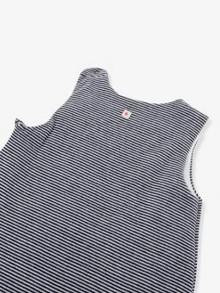 Gigoteuse Marinière En Velours De Coton Bio PETIT BATEAU Marine - Petit Bateau -Boutique Vertbaudet gigoteuse mariniere en velours de coton bio petit bateau 3