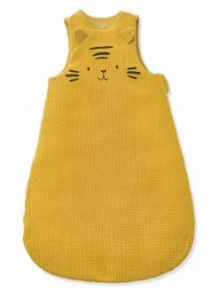 Gigoteuse Sans Manches En Gaze De Coton Bio* BABY TIGRE Caramel - Vertbaudet