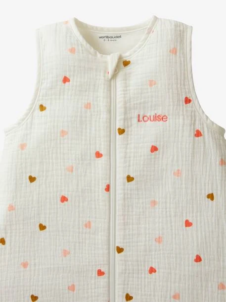 Gigoteuse Spécial été En Gaze De Coton PETITS COEURS Personnalisable écru / Coeur - Vertbaudet 7 Gigoteuse Spécial été En Gaze De Coton PETITS COEURS Personnalisable écru / Coeur - Vertbaudet – Image 5