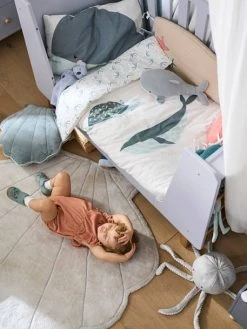 Grand Tapis En Fourrure Coquillage SOUS L'OCÉAN Ecru - Vertbaudet -Boutique Vertbaudet grand tapis en fourrure coquillage sous locean 2