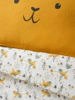 Housse De Couette Bébé En Gaze De Coton HANOÏ Ivoire Imprimé - Vertbaudet -Boutique Vertbaudet housse de couette bebe en gaze de coton hanoi 3