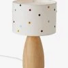 Lampe De Chevet Pois Brodés Beige / Multicolore - Vertbaudet