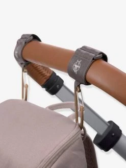 Lot De 2 Attaches Poussette Lässig Avec Mousqueton Anthracite - Lassig