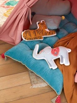 Lot De 2 Coussins Animaux EDEN INDIA Multicolore - Vertbaudet -Boutique Vertbaudet lot de 2 coussins animaux eden india 3