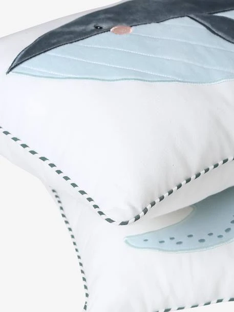 Lot De 2 Coussins SOUS L'OCÉAN Bleu - Vertbaudet 4 Lot De 2 Coussins SOUS L'OCÉAN Bleu - Vertbaudet – Image 2