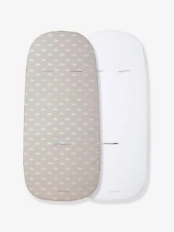 Lot De 2 Housses De Protection VERTBAUDET Pour Matelas De Nacelle Assorties - Vertbaudet