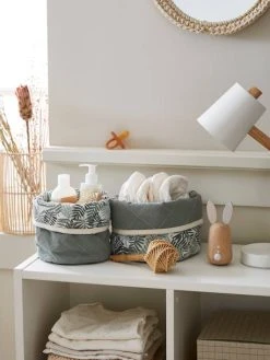 Lot De 2 Paniers Réversibles HANOÏ Beige - Vertbaudet -Boutique Vertbaudet lot de 2 paniers reversibles hanoi 2