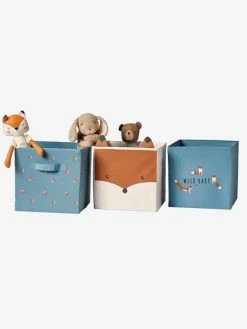 Boutique Vertbaudet 18 Lot De 3 Bacs De Rangement Baby Fox Lot Bleu - Vertbaudet