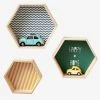 Lot De 3 étagères Hexagones Enfant Bois/multicolore - Vertbaudet -Boutique Vertbaudet lot de 3 etageres hexagones enfant