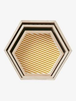Lot De 3 étagères Hexagones Enfant Bois/multicolore - Vertbaudet -Boutique Vertbaudet lot de 3 etageres hexagones enfant 2