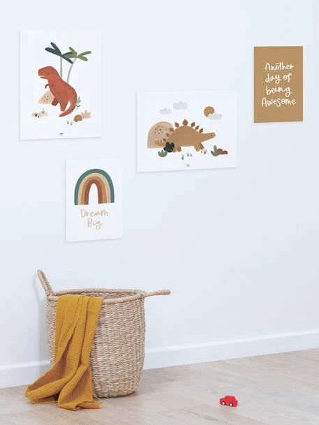 Lot De 4 Affiches Dinosaures Sunny LILIPINSO Multicolore - Lilipinso 4 Lot De 4 Affiches Dinosaures Sunny LILIPINSO Multicolore - Lilipinso – Image 2
