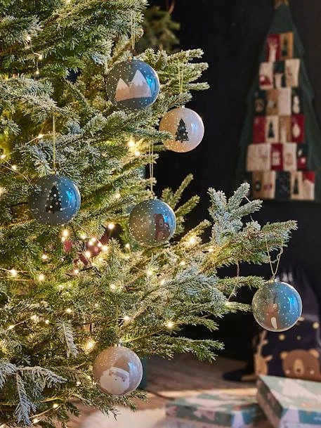 Lot De 6 Boules De Noël Contes De La Forêt Vert - Vertbaudet 7 Lot De 6 Boules De Noël Contes De La Forêt Vert - Vertbaudet – Image 5