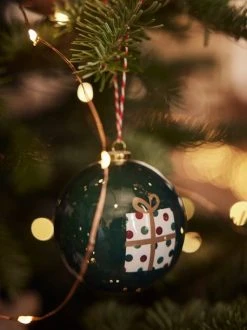 Lot De 6 Boules De Noël Ho ! Ho ! Ho ! Bordeaux - Vertbaudet -Boutique Vertbaudet lot de 6 boules de noel ho ho ho 1 3