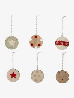 Lot De 6 Boules De Noël Plates En Bois Naturel - Vertbaudet 10 Lot De 6 Boules De Noël Plates En Bois Naturel - Vertbaudet -Boutique Vertbaudet lot de 6 boules de noel plates en bois 2