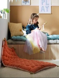 Matelas De Sol à Pompons MINI MAXI POIS Rose - Vertbaudet -Boutique Vertbaudet matelas de sol a pompons mini maxi pois 3