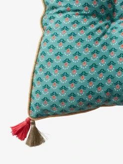 Matelas De Sol Velours Eden India Vert / Rose - Vertbaudet -Boutique Vertbaudet matelas de sol velours eden india 3