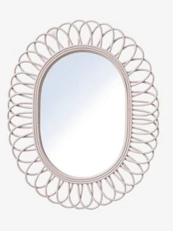 Miroir Ovale En Rotin DOUCE PROVENCE Violet - Vertbaudet