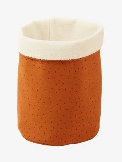 Panier Réversible Fausse Fourrure Bouclette Blanc/caramel Imprimé - Vertbaudet -Boutique Vertbaudet panier reversible fausse fourrure bouclette 4