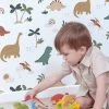 Papier Peint Dinosaures Sunny LILIPINSO Multicolore - Lilipinso -Boutique Vertbaudet papier peint dinosaures sunny lilipinso