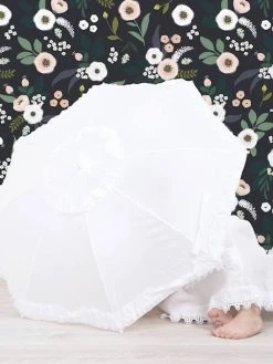 Papier Peint Intissé Lilipinso Fleurs Sur Fond Sombre - Lilipinso -Boutique Vertbaudet papier peint intisse lilipinso 2