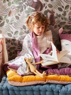 Plaid En Velours VICTORIA Prune - Vertbaudet -Boutique Vertbaudet plaid en velours victoria 2